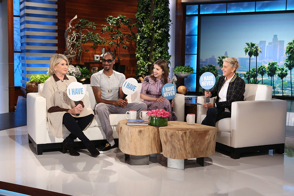 Martha Stewart, Snoop Dogg, Anna Kendrick, Ellen DeGeneres